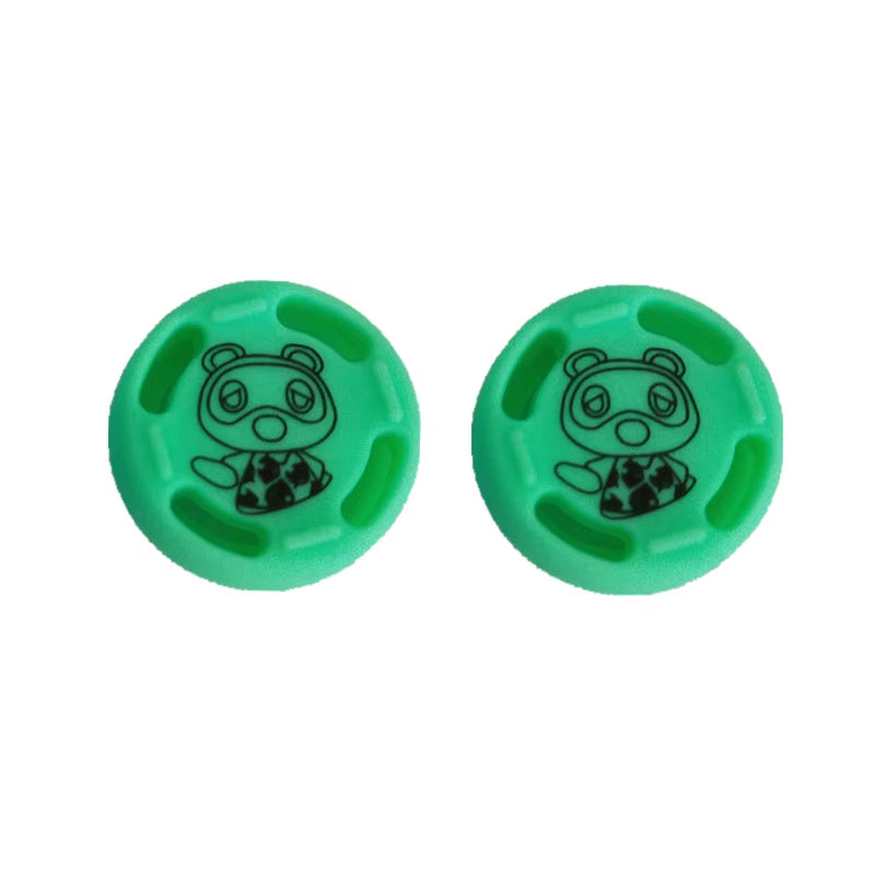 Capuchon De Poignées De Pouce En Silicone Souple, 2 Pièces, Dessin Animé Mignon, Pour Interrupteur Oled Joy Con, Contrôleur NS Lite, Protecteur De Couvercle De Joystick