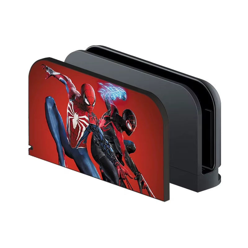 Faceplate Protective Cover for Nintendo Switch 2 2025 TV Dock Station Spider Hero Game Decorative Replacement Front Plate Case