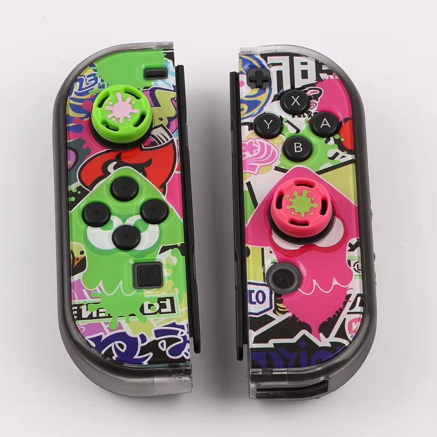 Capuchon De Poignées De Pouce En Silicone Souple, 2 Pièces, Dessin Animé Mignon, Pour Interrupteur Oled Joy Con, Contrôleur NS Lite, Protecteur De Couvercle De Joystick