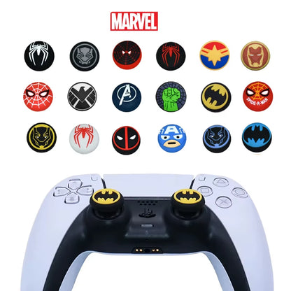 Capuchon De Poignée De Manette De Jeu En Silicone Marvel, Capuchon De Protection Pour Manette De Jeu, Accessoires Pour Playstation 5, PS5, PS4, Xbox, 2 Pièces