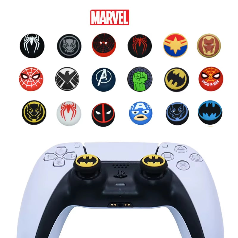 2PCS Marvel Silicone Thumbstick Grip Cap for Playstation 5 PS5 PS4 Xbox Xcontroller Accessories Game Joystick Protective Cap