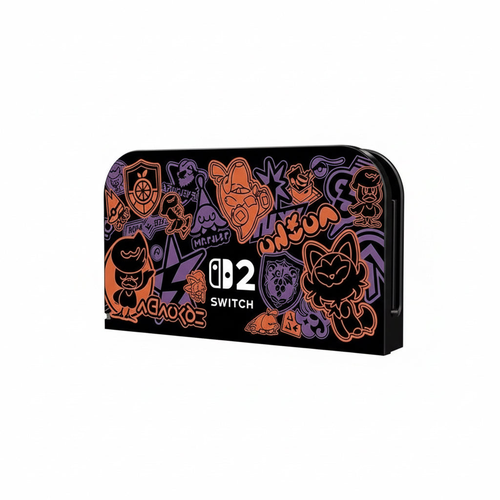 Couvercle De Protection De Plaque Frontale De Dessin Animé Pour Nintendo Switch 2 2025, Station De Télévision Décorative De Remplacement, Étui De Protection De Plaque Avant