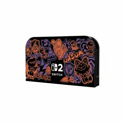 Couvercle De Protection De Plaque Frontale De Dessin Animé Pour Nintendo Switch 2 2025, Station De Télévision Décorative De Remplacement, Étui De Protection De Plaque Avant